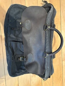 Barbour Waxed Leather 4L Briefcase NAVY Waxed Cotton/ BROWN Leather - Picture 1 of 6