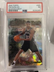 1999 Topps Tim Duncan Season’s Best SB7 PSA 7 NM San Antonio Spurs HOF’er - Picture 1 of 3