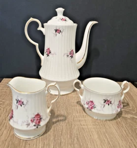 Juego de té blanco "Princess House" de porcelana de hueso fino hecho en Inglaterra DE COLECCIÓN - Imagen 1 de 5