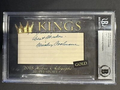 MICKEY COCHRANE 2018 HA Kings Historic Autographs Gold Cut Auto 1/1 HOF - Image 1 of 3