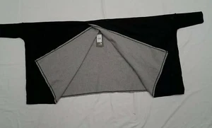 NWT ADIDAS black and gray SMALL women's Reversible Wrap  - Picture 1 of 4