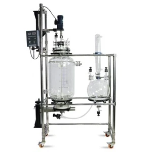 Lab 10-100L Crystallization Reactor Jacketed Glass Reactor Vacuum Nutsche Filter - Picture 1 of 17