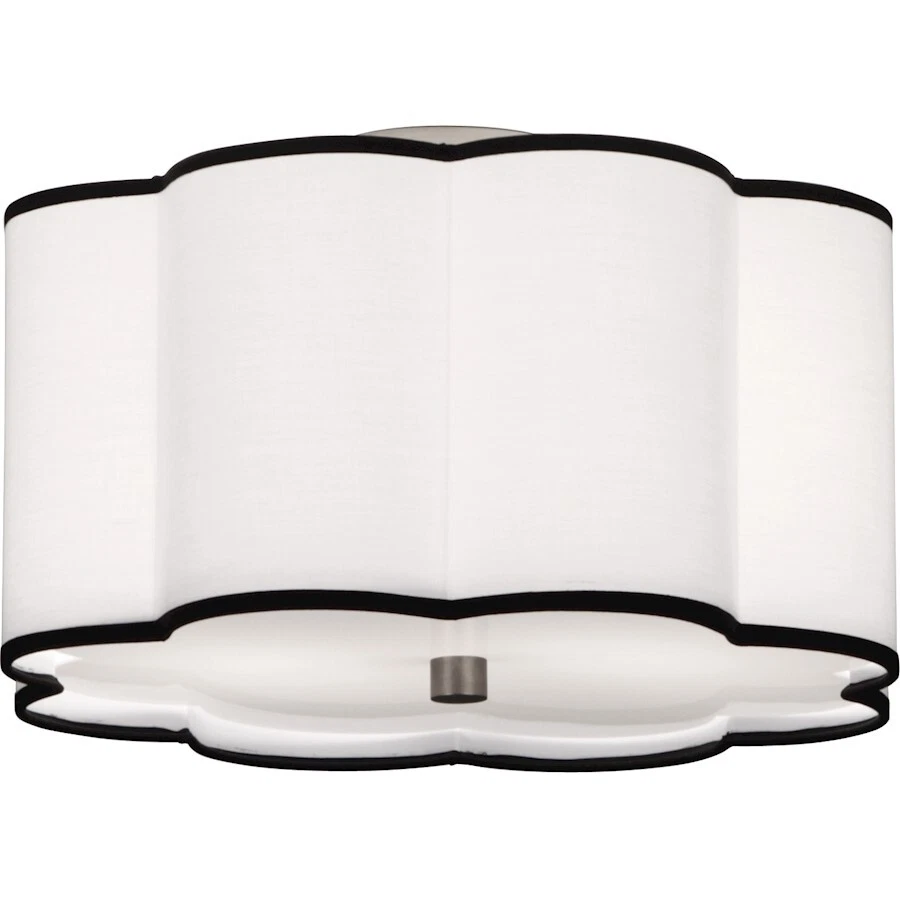 Robert Abbey Axis 2 Light Flushmount, Blackened Antique Nickel - D2139 - Image 1 of 1