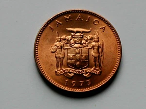Jamaica 1973 1 CENT FAO Series Coin MS++ UNC with Superior Lustre - Picture 1 of 2