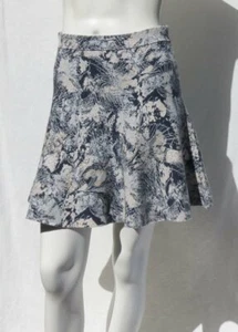 $198 BCBG MAXAZRIA Meya Flioage Jacquard Sweater Knit Pull On Flared Skirt US S - Picture 1 of 5