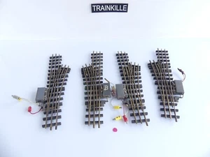 TOURELLE / GASTOU TRAVERSES BOIS RAIL LAITON 4 AIGUILLAGES ELECTRIQUES - Picture 1 of 3