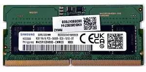 Samsung 8GB DDR5 5600MHz Portátil RAM, Usado - Funciona - Imagen 1 de 2