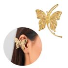 Dainty Butterfly Metal Cuffs Earring Without Piercing Shiny-Cuff Earring Women
