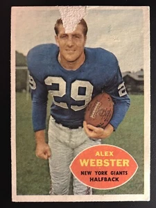 🏉 1960 Topps Football # 75 Alex Webster 🏈 HB New York Giants 🇺🇸 - Bild 1 von 2