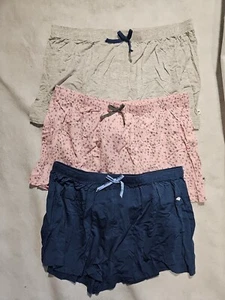 NWOT Womens Jane & Bleecker 3 Pack Sleep Shorts Size Large - Picture 1 of 3