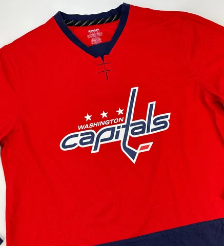 Washington Capitals NHL Hockey Reebok Ovechkin Men’s Cotton/poly long sleeve Cover