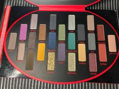 Kat Von D FETISH Eyeshadow Palette Ltd Ed KVD Beauty 24 Shades Metallic Matte - Image 1 of 4