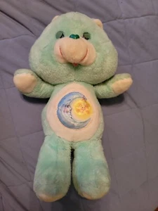 Vintage Kenner Care Bear BEDTIME BEAR 1983 Plush Stuffed Animal Moon Star - Picture 1 of 7