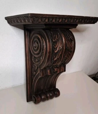 Aplique de pared "madera sintética", resina, acabado nogal Foto 1 de 4