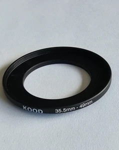 STEP UP ADAPTER 35.5MM-49MM STEPPING RING 35.5MM TO 49MM 35.5-49 FILTER ADAPTOR - Picture 1 of 2
