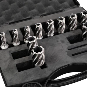 SFX 11pc Set Annular Cutter 3/4" Weldon Shank 9/16 11/16 3/4" Magnetic Drill Bit - Bild 1 von 9