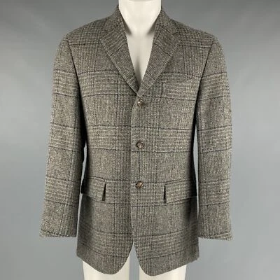 POLO by RALPH LAUREN Taille 40 Standard Gris Marine à Carreaux Manteau Sport - Photo 1/4