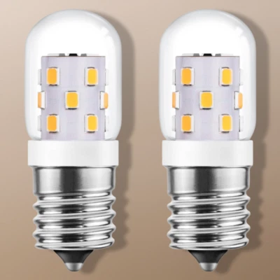 LED Microwave Light Bulbs 40W Equivalent E17 Dimmable 3W 380 Lumens 2 Pack - Image 1 of 4