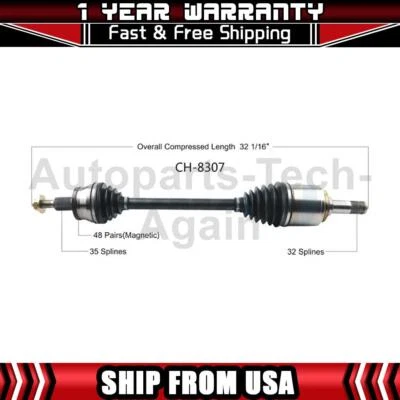 Eje trasero derecho CV eje articulado para Dodge Charger 2016 Dodge Charger 2017 Foto 1 de 2