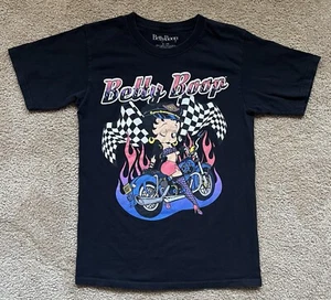 Betty Boop Motorrad Biker Babe Grafik T-Shirt Gr. S/CH - Bild 1 von 3