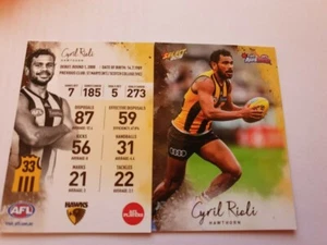2018 Select NAB AusKick Special Edition Cyril Rioli - Hawthorn Hawks - NNO Rare - Imagen 1 de 1