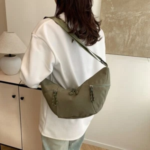 Large Capacity Crossbody Bag Nylon Hobo Bag New Sling Bag Travel - Picture 1 of 16