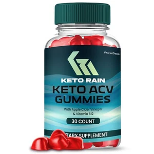 Keto Rain ACV Gummies, Max Strength Formula for Men and Women (1 Pack) - Picture 1 of 7