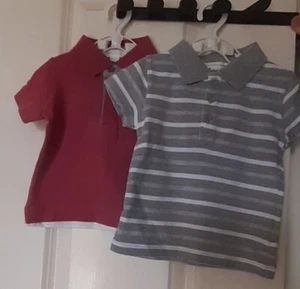 Two Pumpkin Patch Polo Shirts 0-3 Months Great Cond 100% Cotton - Picture 1 of 7