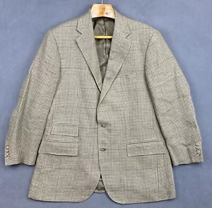 Vintage Polo Ralph Lauren Blazer 44R 100% Flax Sport Coat Made In Italy - Picture 1 of 13