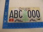 1989 89 OREGON OR TREE GRAPHIC LICENSE PLATE TAG SAMPLE ABC-000 (KC)