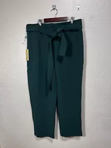 Aritzia Wilfred Tie Front Pants Aventurine Green Size 12 - Picture 1 of 10