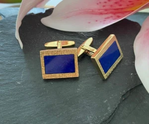 Manschettenknöpfe 585 Gelbgold mit Lapislazuli (Wert: 1650,-) - Bild 1 von 5