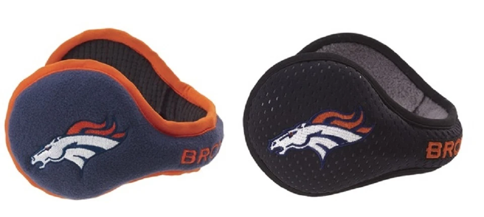 180'S 180s NFL Denver Broncos Adult Thermal 3 Layer Ear Warmers With Or Without Box
