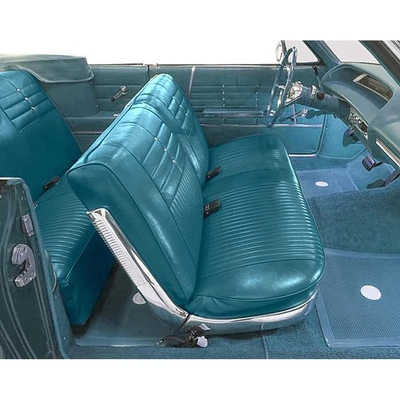 1964 Impala 2 Door Hardtop; With Split Bench; Light & Medium Aqua Cloth Inserts - Image 1 of 4