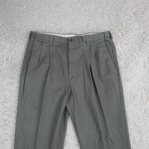 Haggar Hose Herren 38x30 grau klassisch Plissee vorne Anzughose Hosen Taschen - Bild 1 von 13