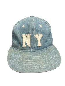 Cappello berretto vintage Ebbets Field Flannels J.Crew New York Black Yankees 1936 raro - Foto 1 di 6