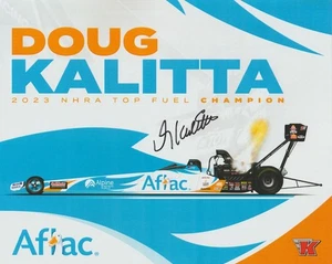 2025 Doug Kalitta signed Aflac Toyota Top Fuel Bristol NHRA Hero Card - Picture 1 of 2