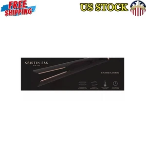 3-In-One Ceramic Flat Iron Straightener Waver Curler Dual Voltage Auto Shut-Off - Picture 1 of 7