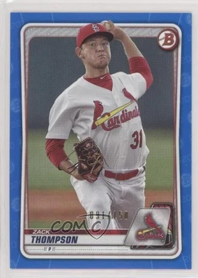 2020 Bowman Prospects Blue /150 Zack Thompson #BP-6 - Image 1 of 2