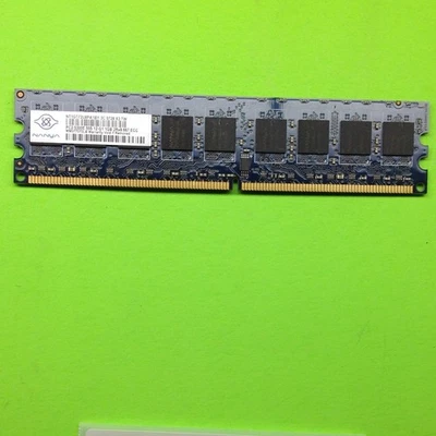 Nanya NT1GT72U8PA1BY 1GB DDR2-667 (PC2-5300) PC2-5300E Random Access Memory RAM - Image 1 of 2