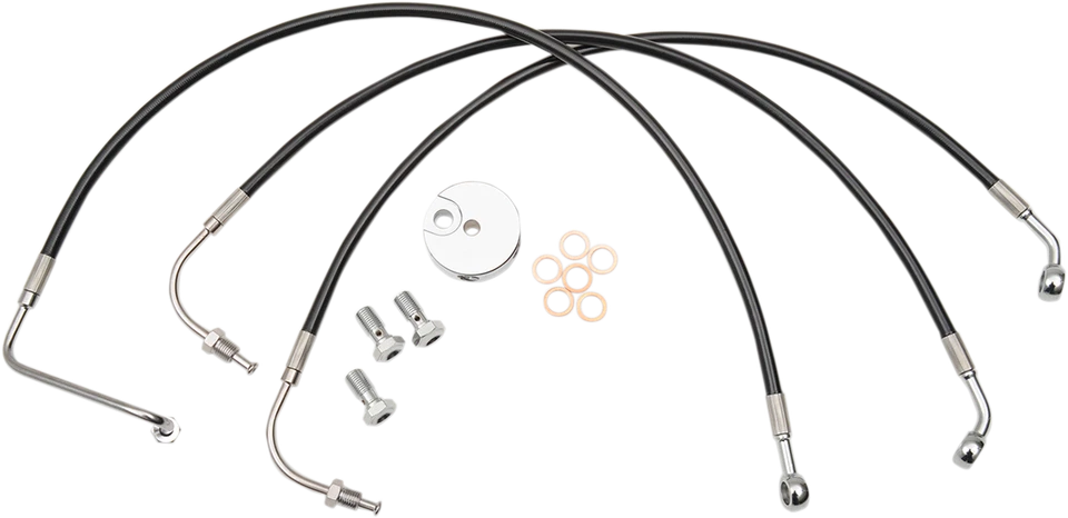 Cabo de freio LA Choppers preto 12-14" Ape LA-8006B13B - Imagem 1 de 1