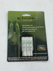 Rage Nockturnal S Warnbare LED Beleuchtete Pfeilnocken 3 Stück Grün - VERSAND SCHNELL✅ - Bild 1 von 2