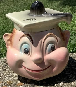 Cardinal China Co. USA Cookie Jar "For Smart Cookies" Circa 1940 - Picture 1 of 17