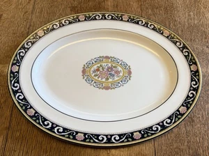 oval serving platter in Wedgwood Runnymede Blue Bone China - Picture 1 of 2