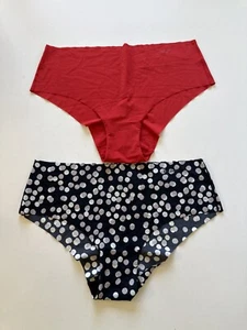 Lot of 2 DKNY Sz M Logo Cut Anywhere Seamless Hipster Panties Underwear DK5028 - Picture 1 of 4