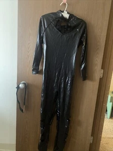 Black Kitty Cat Halloween Costume Adult Med, NEW - Picture 1 of 14