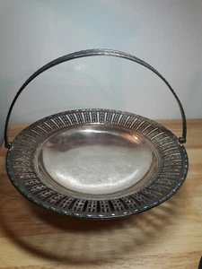 Mappin & Webb Bride's Basket London Sheffield Triple Silver Plate Vintage - Picture 1 of 12
