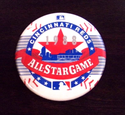 1988 Cincinnati Reds All Star Game Pin Back Button - Image 1 of 2