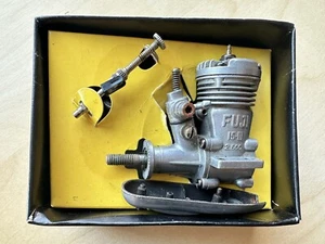 Fuji 15 RC Glow Plug Engine In Original Box turns freely with good compression! - Picture 1 of 21
