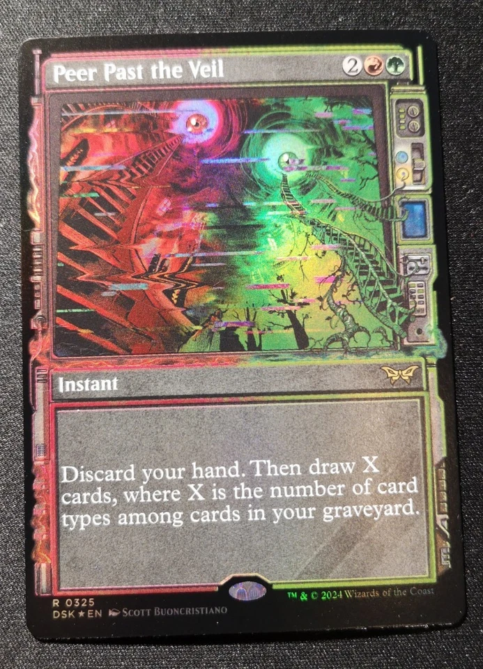 Peer Past The Veil - Foil - Showcase - DSK - MTG - EN - NM - 0325 - Image 1 of 1